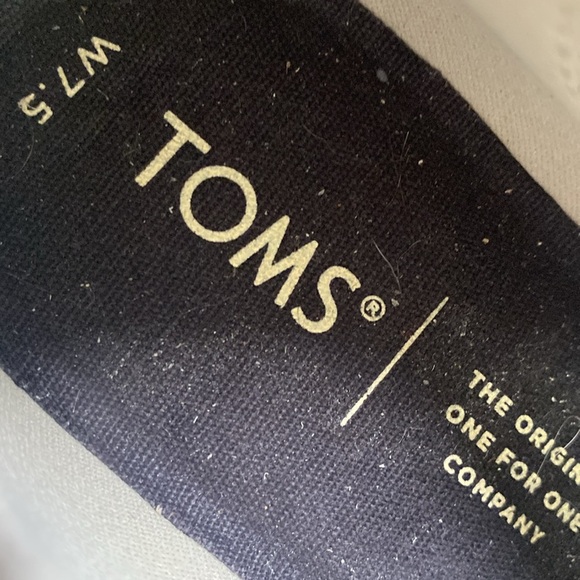 Toms Speckled Ankle Booties Black Cream wedge women 7.5 suede polka dot casual - Picture 11 of 13